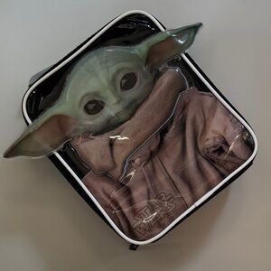 Star Wars Green and Brown Baby Yoda Lunch Bag Mandalorian Grogu New Clean